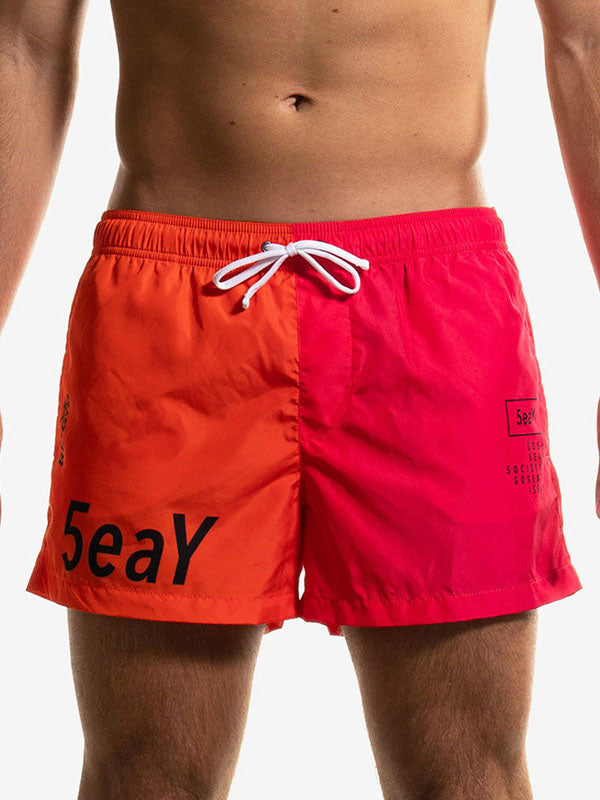 SEAY - Costume Woven Short gadient orange / pink