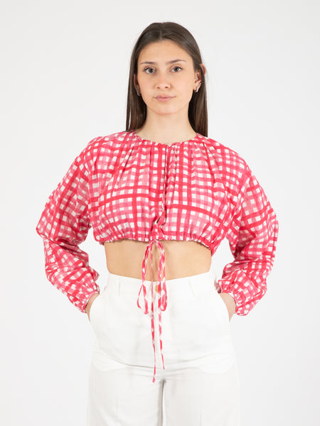 Blusa Noemi check bacca