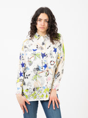 SEMICOUTURE - Camicia Tiffany stampa mix design