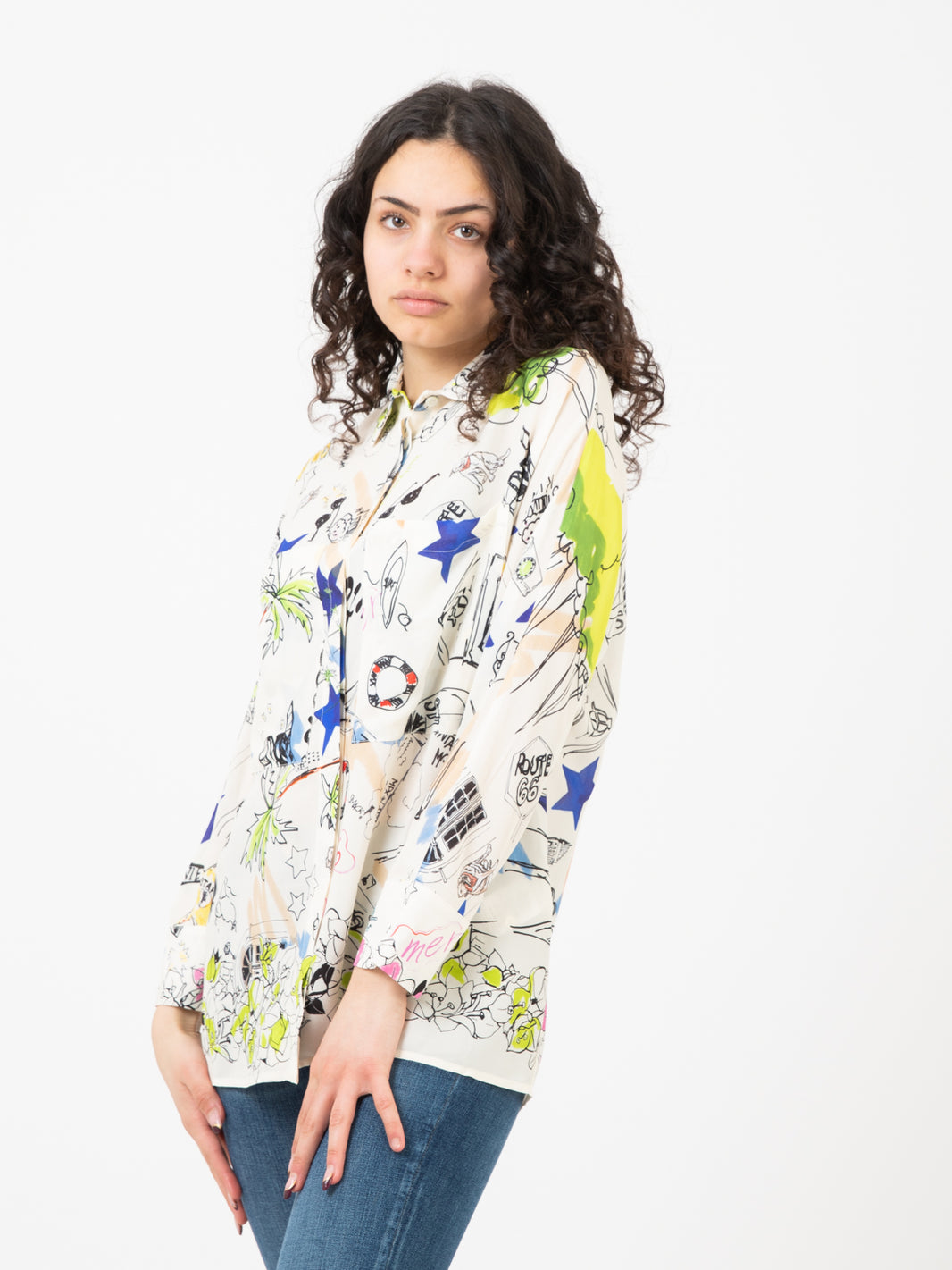Camicia Tiffany stampa mix design