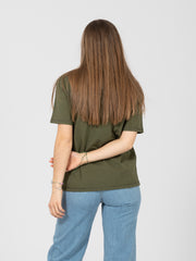 SEMICOUTURE - T-shirt Celestine verde kaki