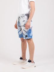 SHOESHINE - Bermuda tie-dye azzurro / blu