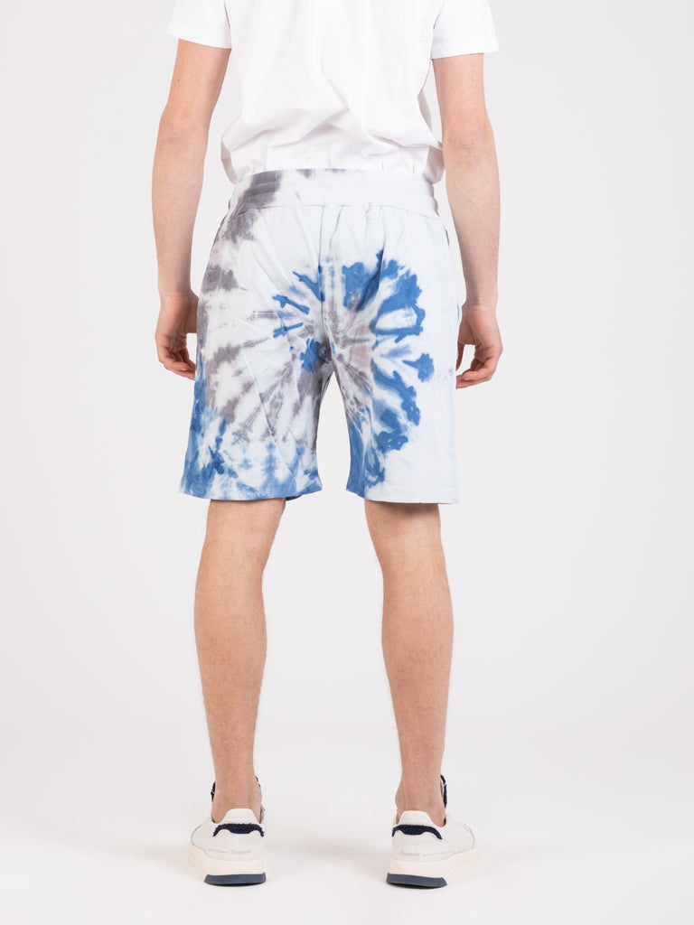 SHOESHINE - Bermuda tie-dye azzurro / blu