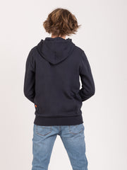 SHOESHINE - Felpa hoodie con zip Zane navy
