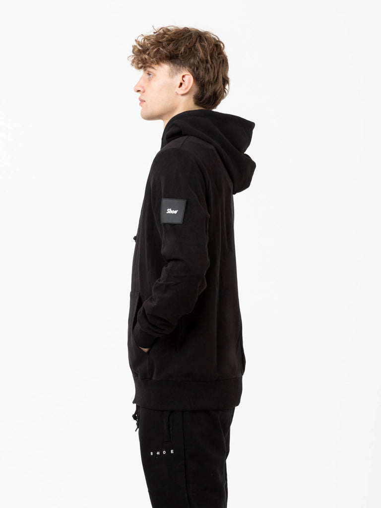 SHOESHINE - Felpa hoodie Zane 2026 con zip black