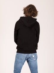 SHOESHINE - Felpa hoodie Zane nera con zip
