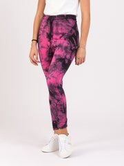 SHOESHINE - Joggers Poppy tie-dye fuxia / nero