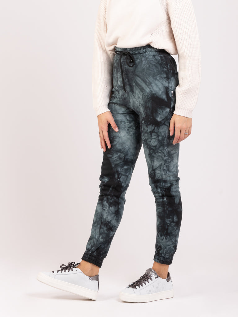 SHOESHINE - Joggers Poppy tie-dye nero /grigio