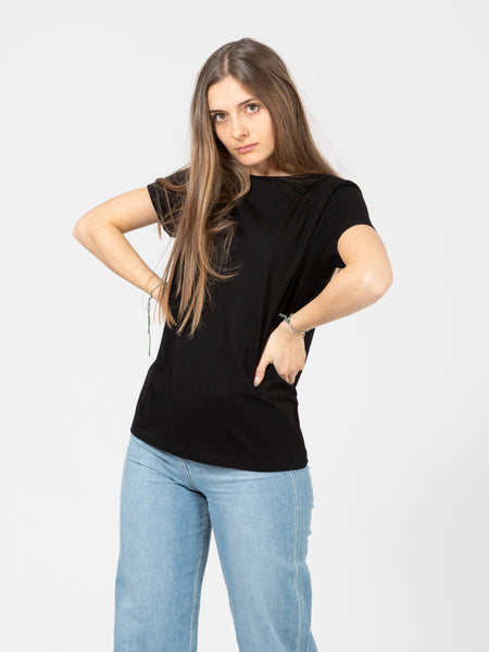 T-shirt basic girocollo nera