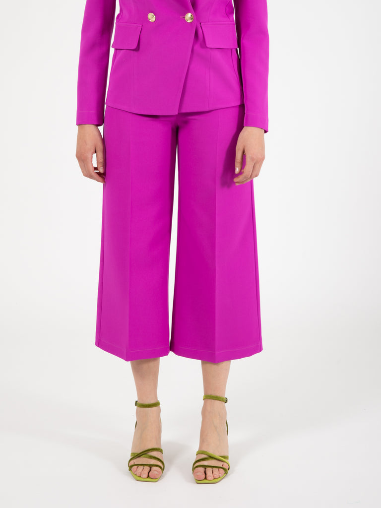 STIMM - Pantaloni Cropped fuxia