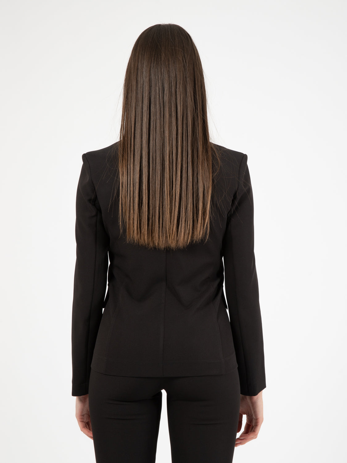 Blazer doppiopetto bottoni dorati nero