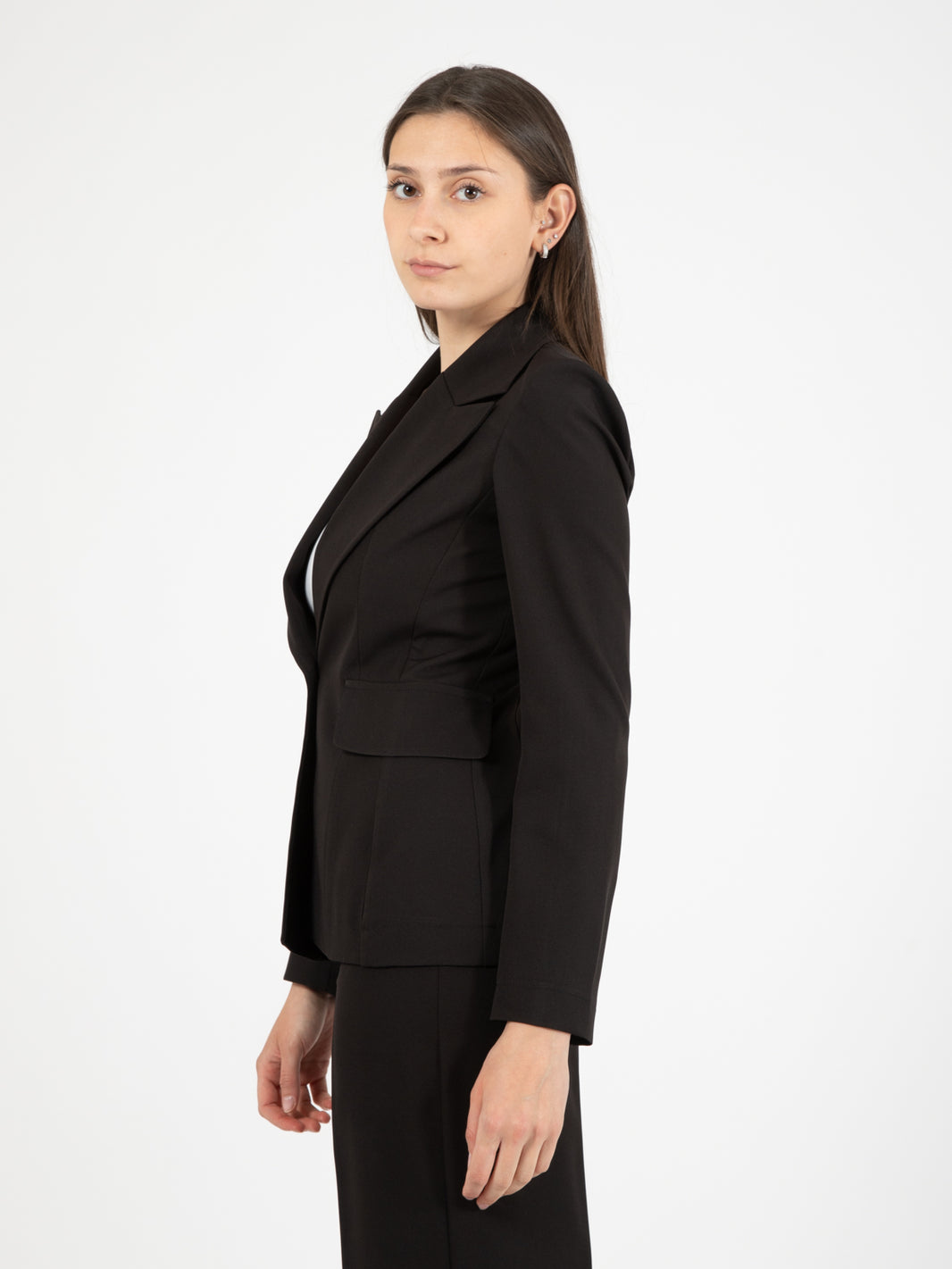 Blazer monopetto avvitato nero