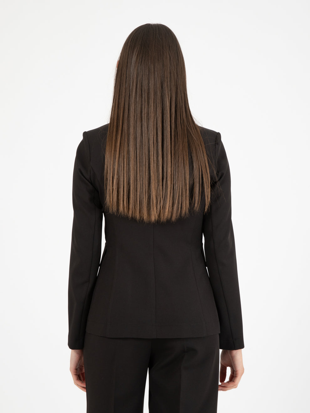 Blazer doppiopetto bottoni dorati nero