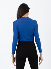 STIMM - Body camicia lurex bluette