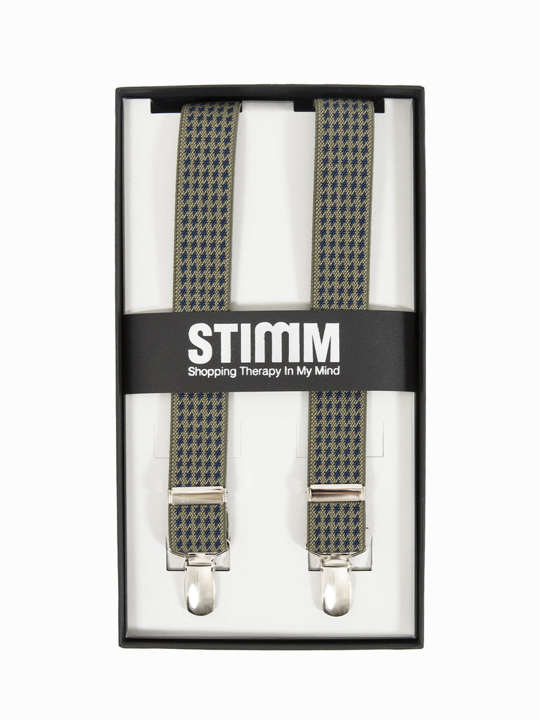 STIMM - Bretelle beige / blu