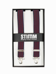 STIMM - Bretelle blu / rosso