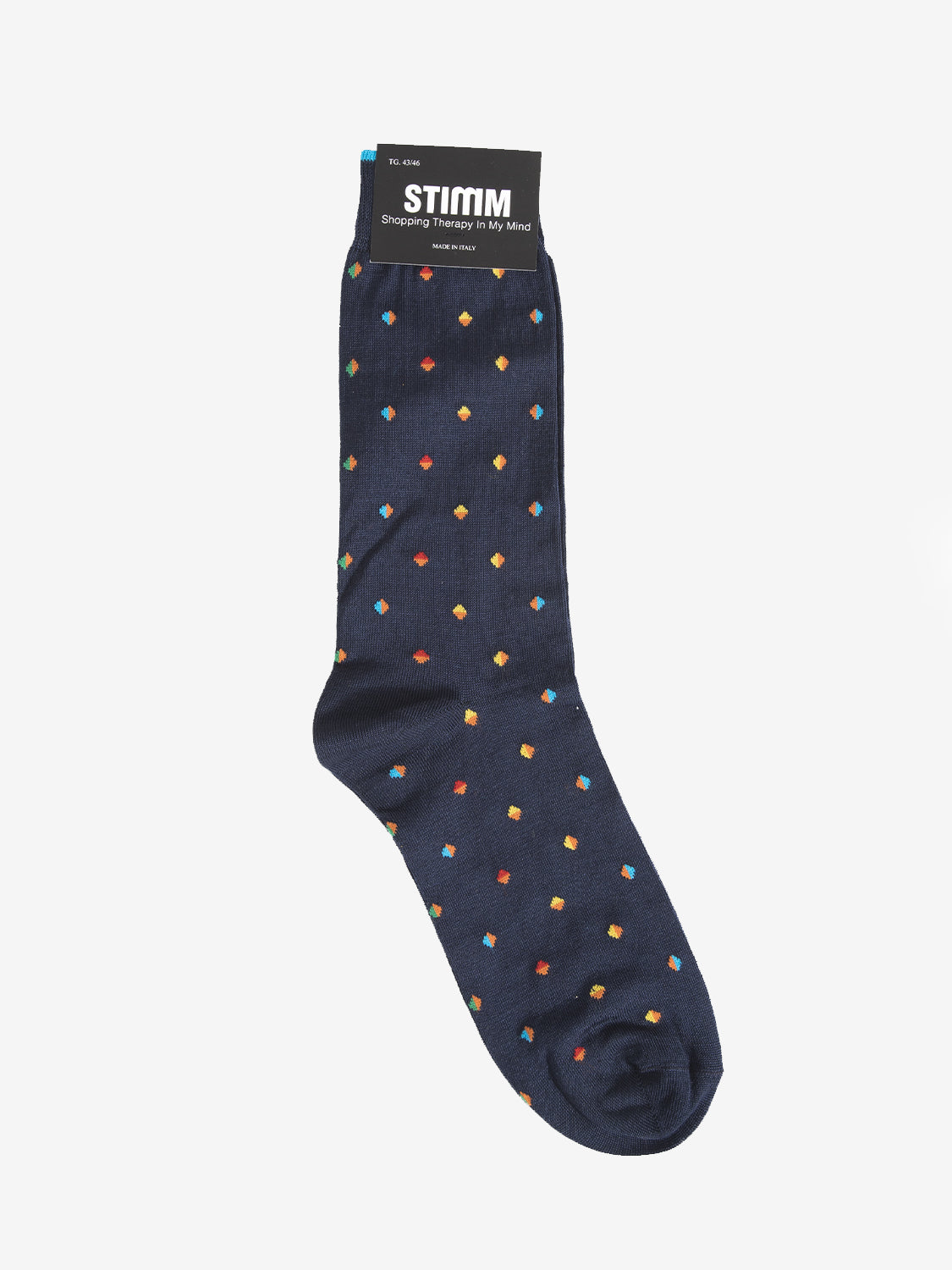 Calzini a rombi blu