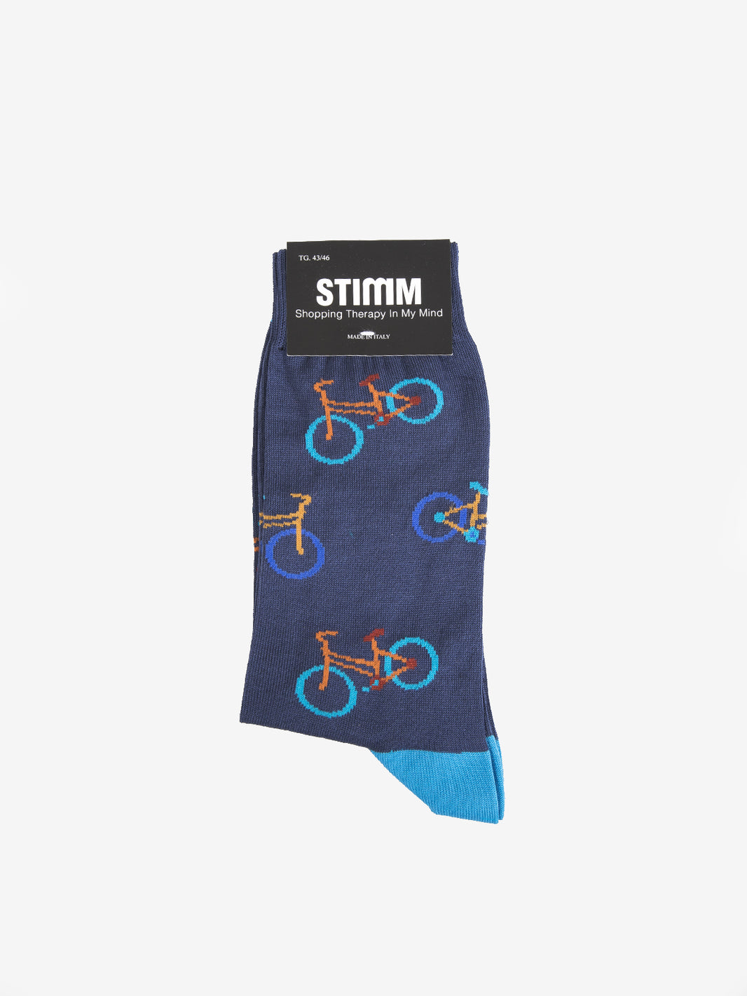 Calzini fantasia biciclette avio / celeste