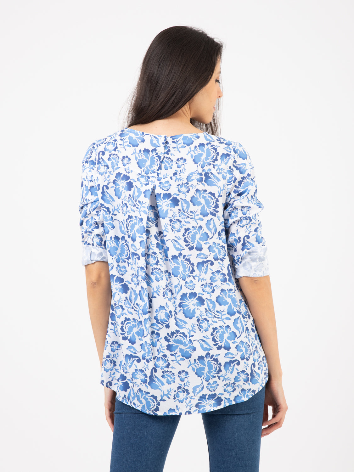 Innocenza Shirt Blue Floral Print