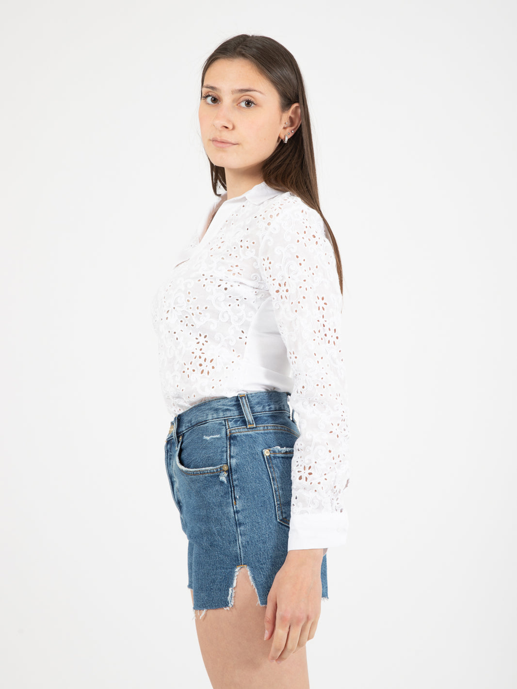 Camicia Iole San Gallo bianca