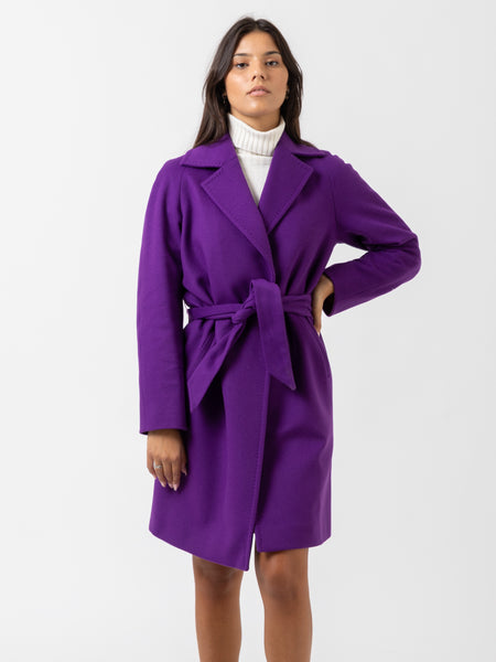 Cappotto Irene Debora viola