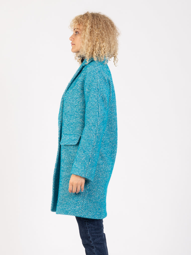 STIMM - Cappotto Maia Amalia turchese