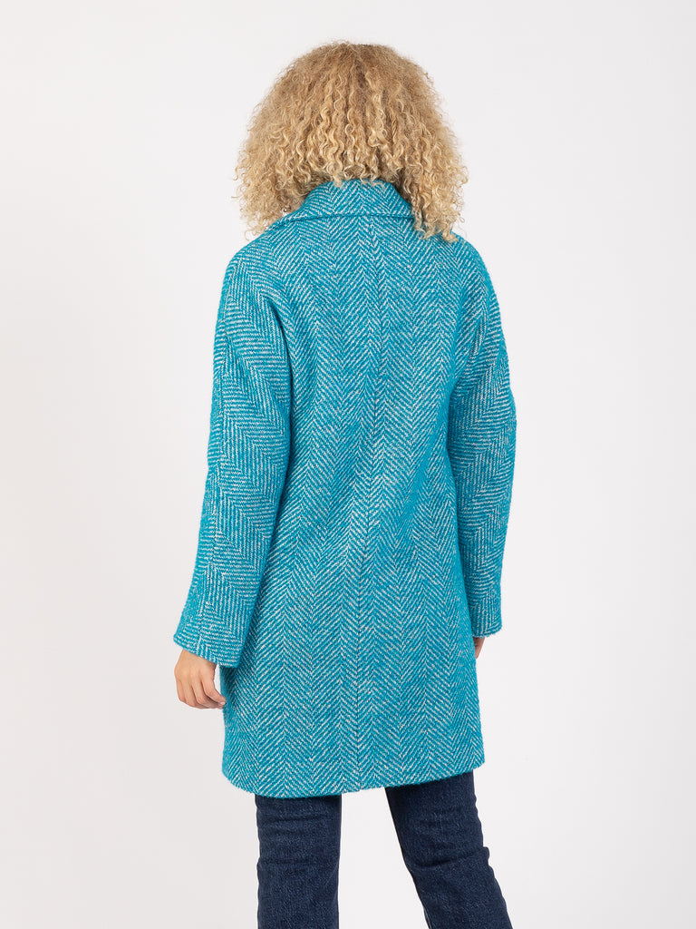 STIMM - Cappotto Maia Amalia turchese