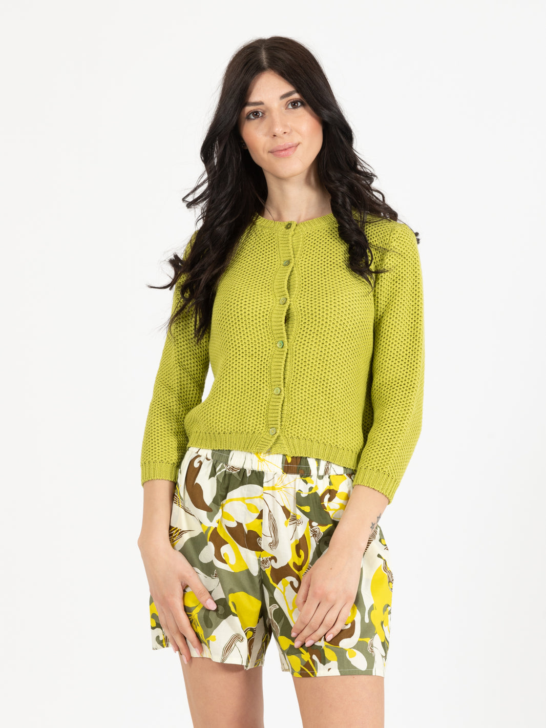 Acid Crop Cardigan