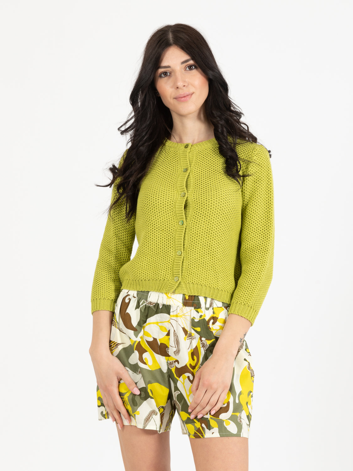 Acid Crop Cardigan