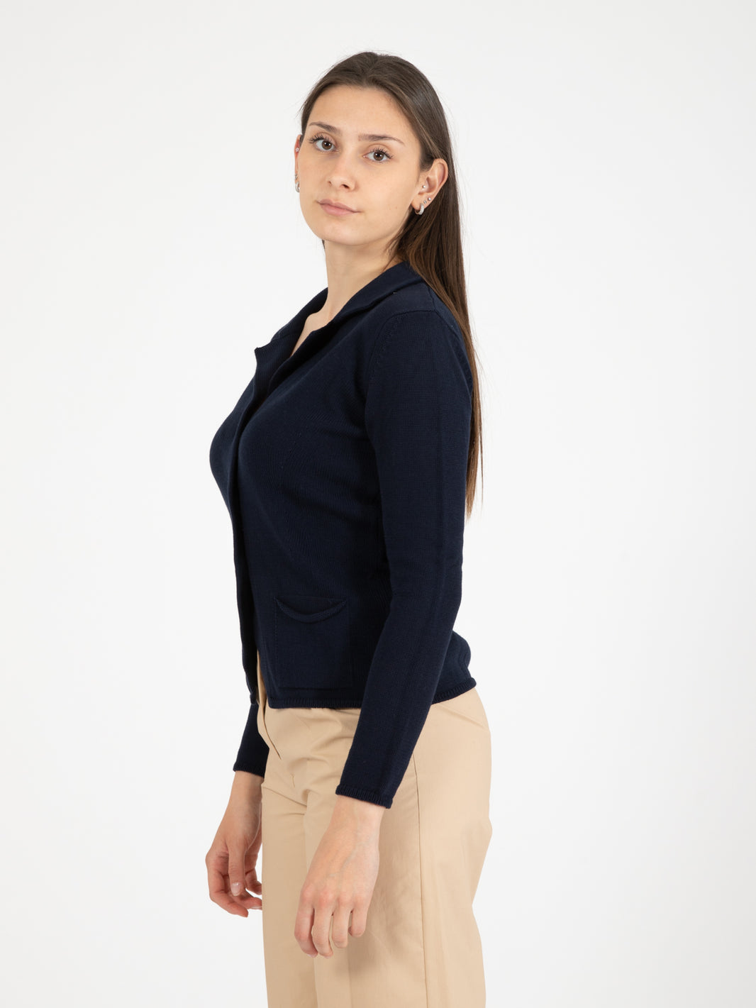 Blue Knit Cardigan
