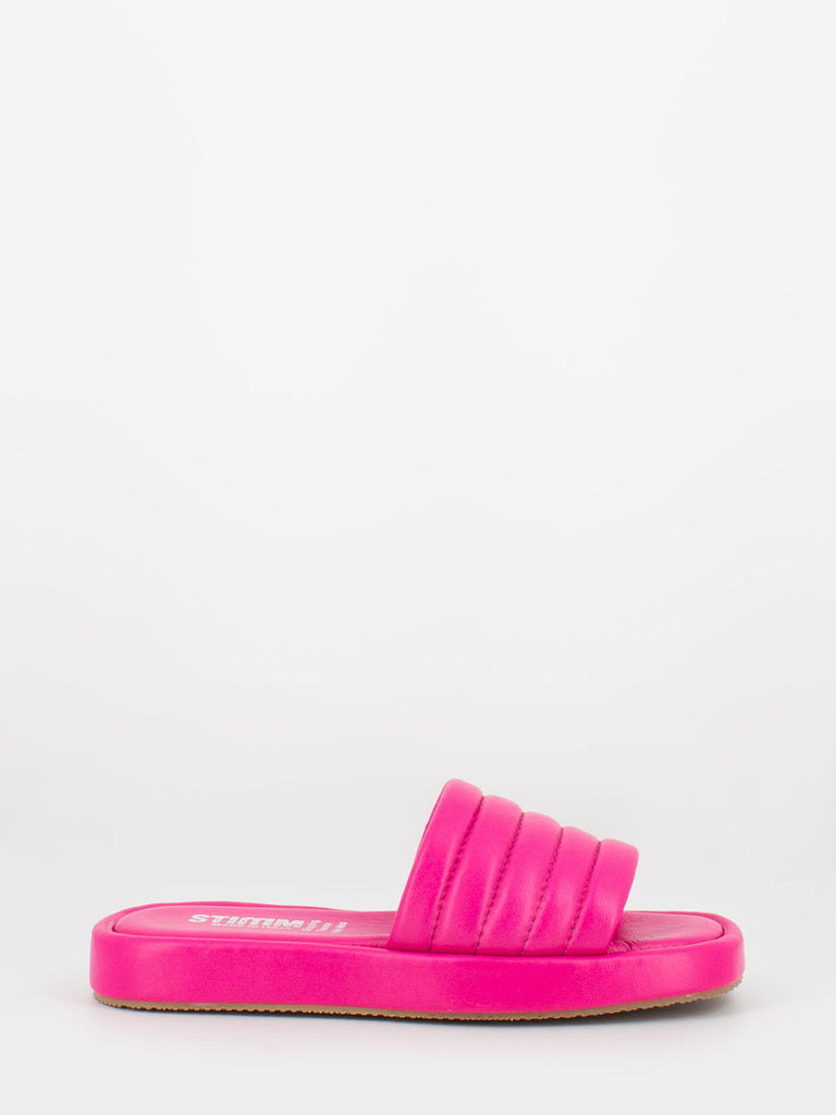 STIMM - Ciabatte con fascia imbottita fuxia