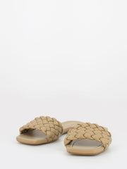 STIMM - Ciabattine econappa intrecciata sabbia