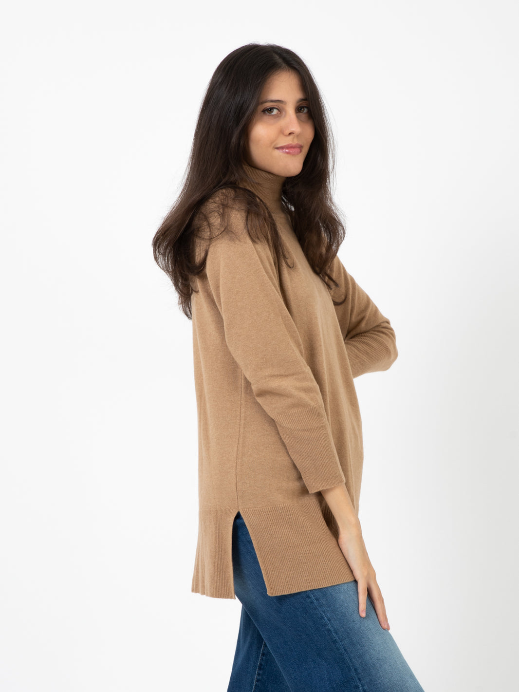 Long stucco turtleneck
