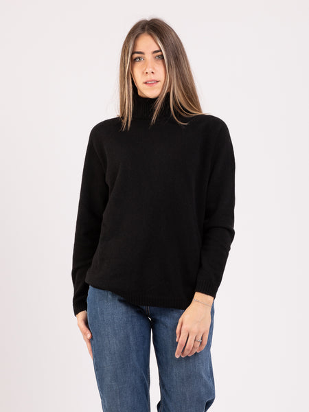 Dolcevita nero maniche raglan