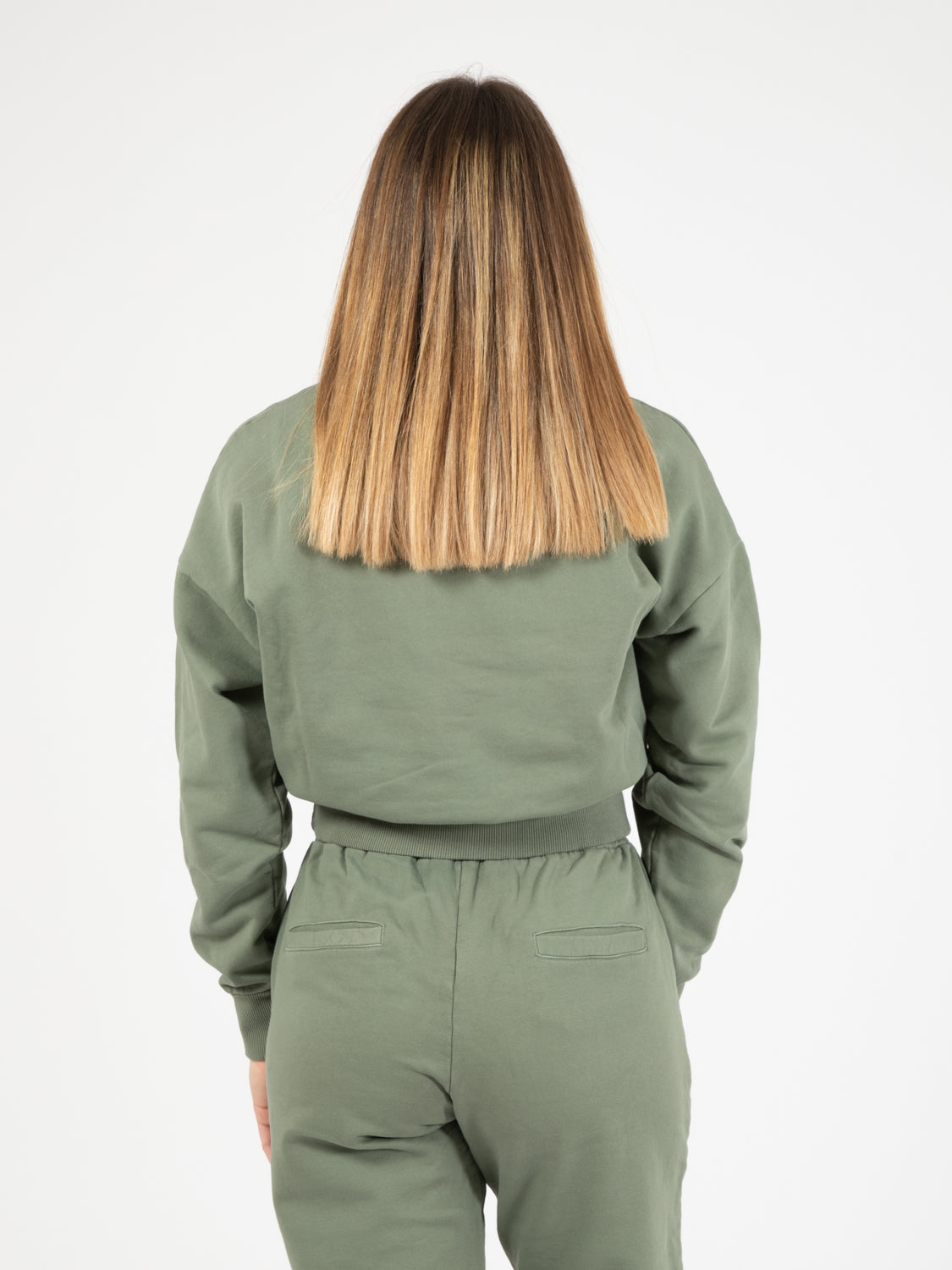 Basic Crewneck Sweatshirt Olive
