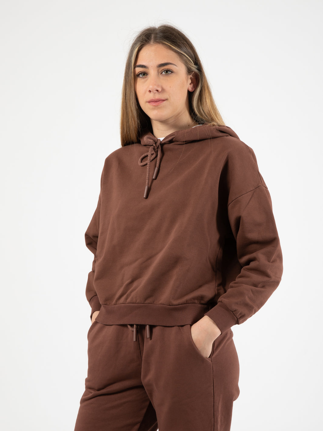 Cocoa cotton sweatshirt
