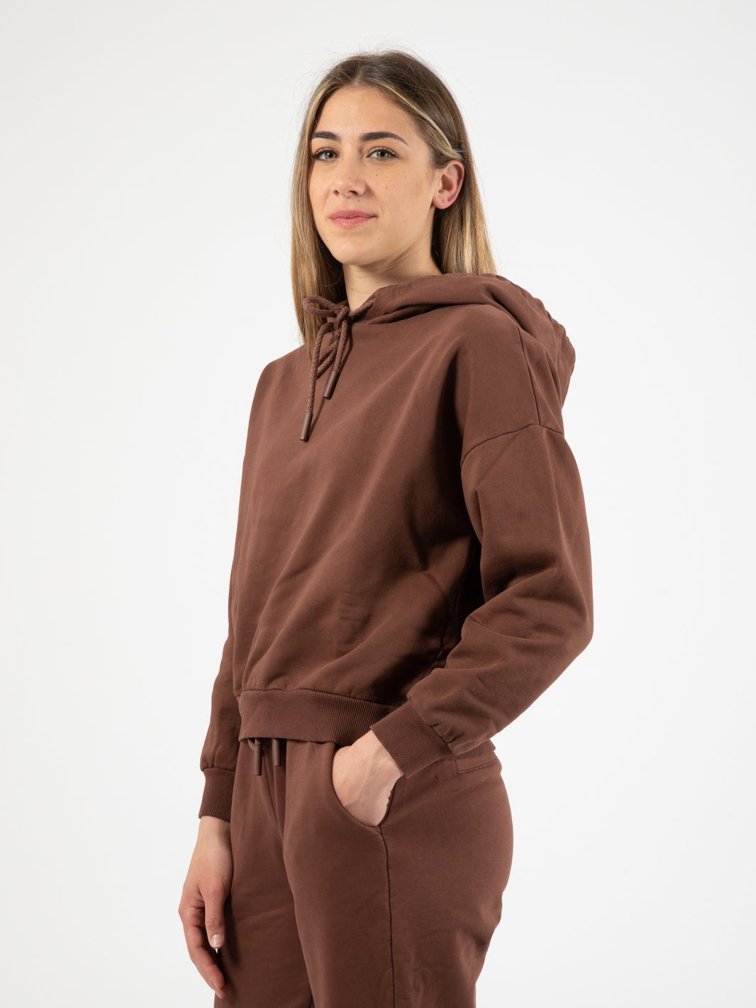 Cocoa cotton sweatshirt
