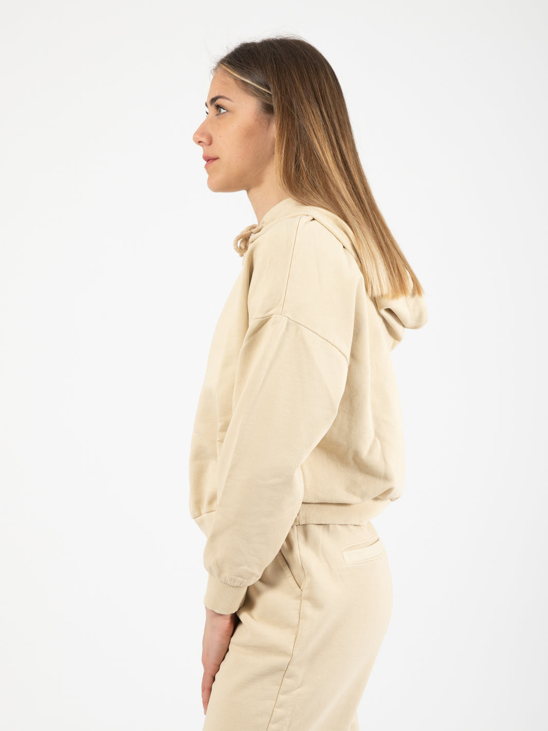 Cream cotton sweatshirt