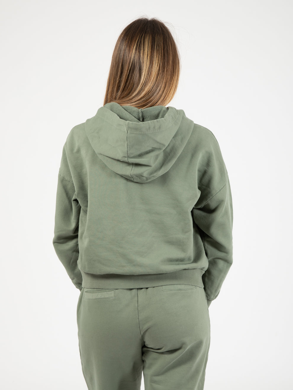Olive Cotton Sweatshirt