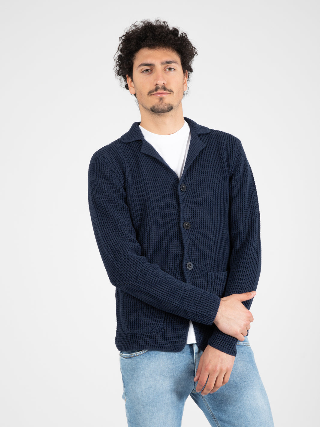 Blue English Jersey Jacket