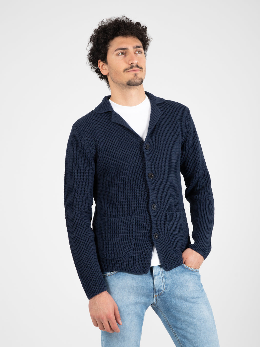 Blue English Jersey Jacket