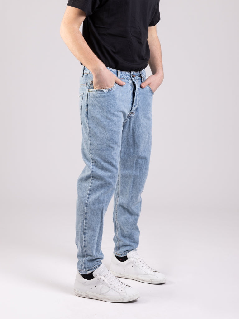 STIMM - Jeans cropped denim medio chiaro