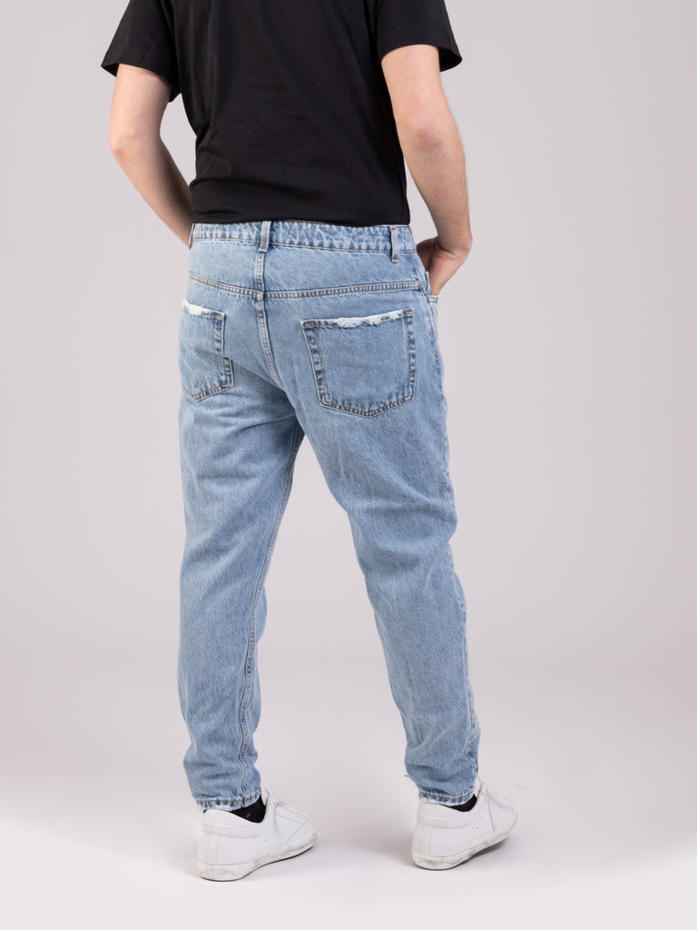 STIMM - Jeans cropped denim medio chiaro