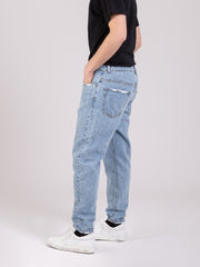 STIMM - Jeans cropped denim medio chiaro