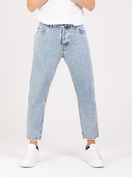 Jeans cropped denim medio chiaro