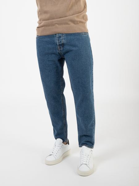 Jeans Cropped denim medio