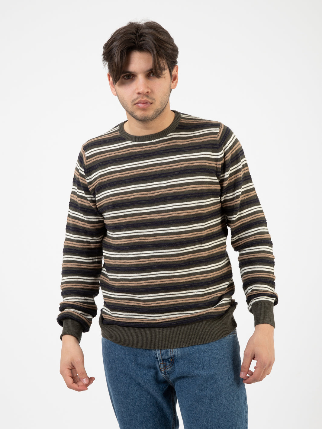 Maglia a righe sottobosco
