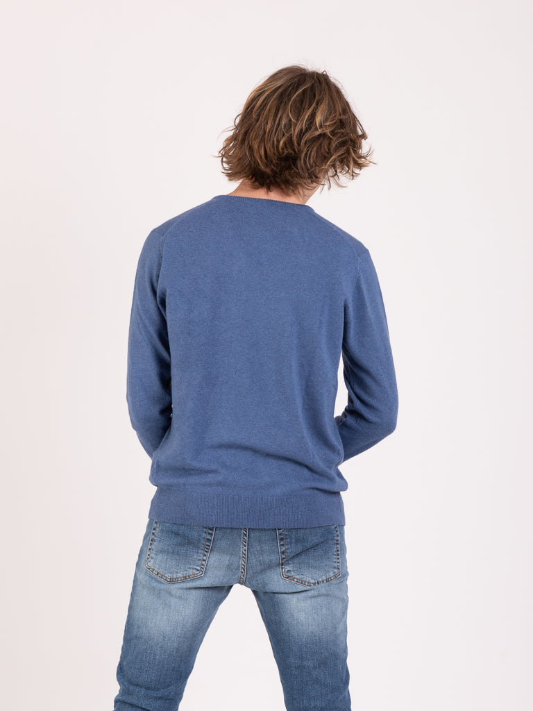 STIMM - Maglia a V lana / cachemire jeans