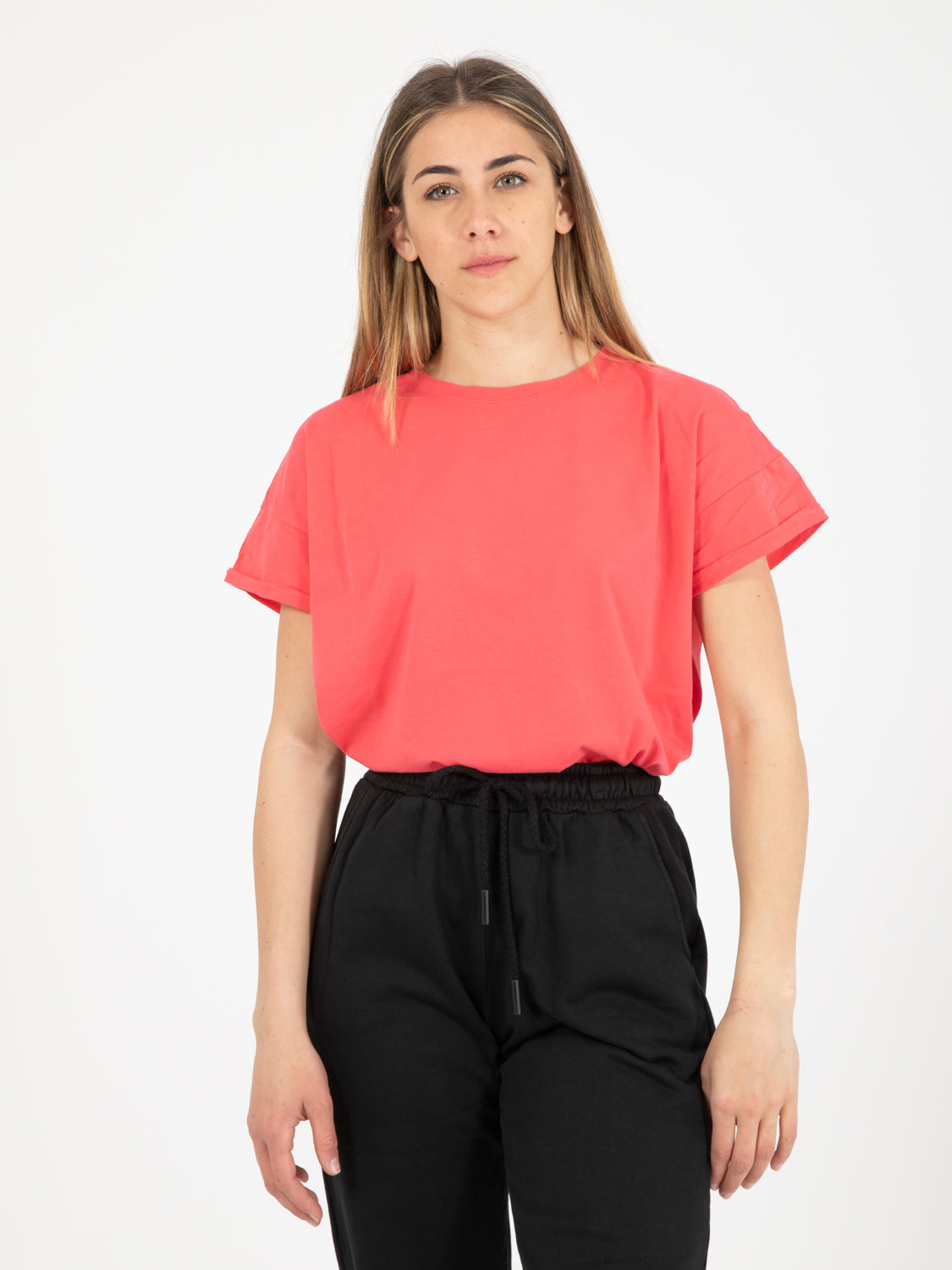 Basic over coral sweater