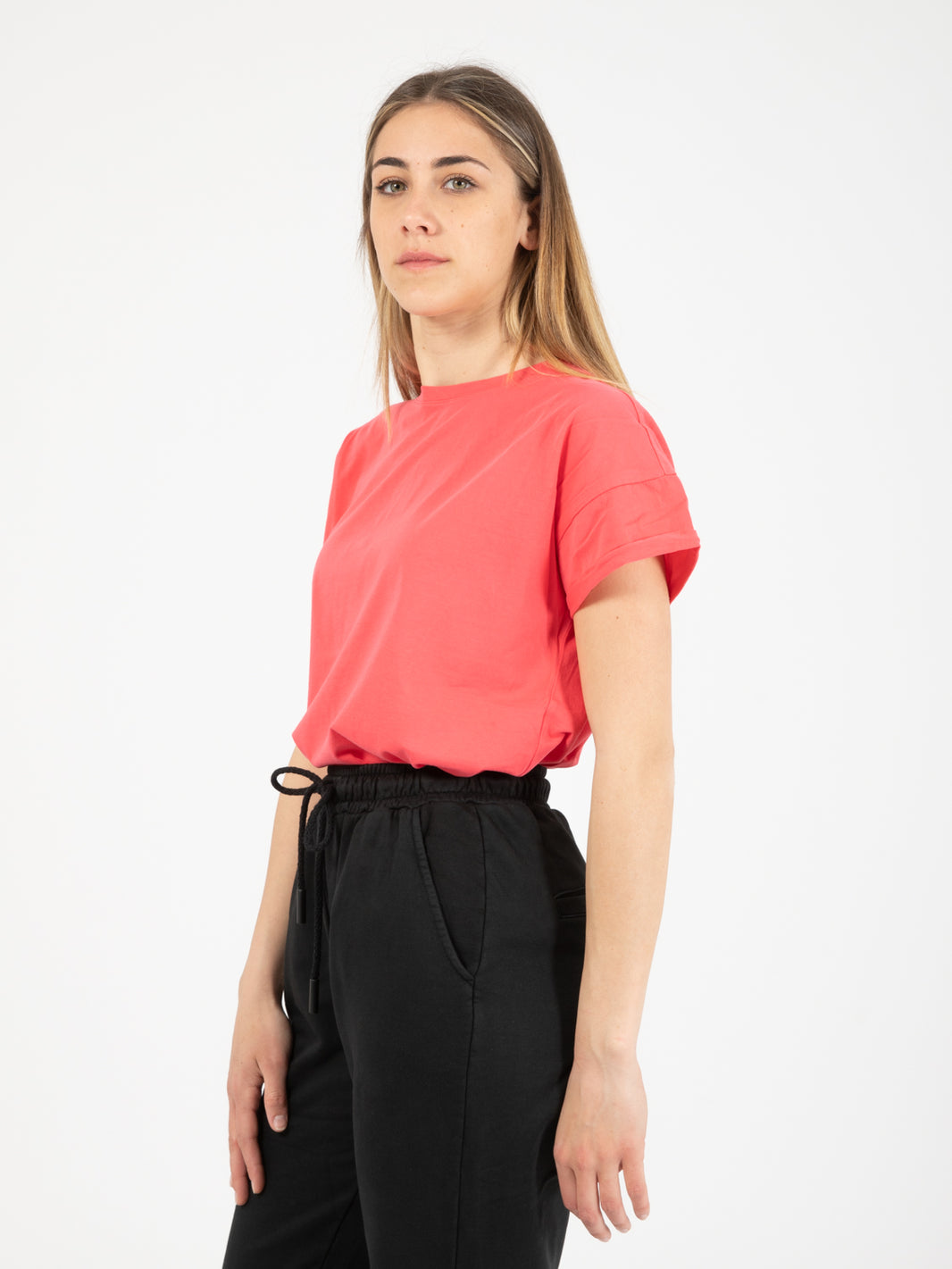 Basic over coral sweater